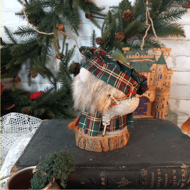 Petit écossais au tartan vert