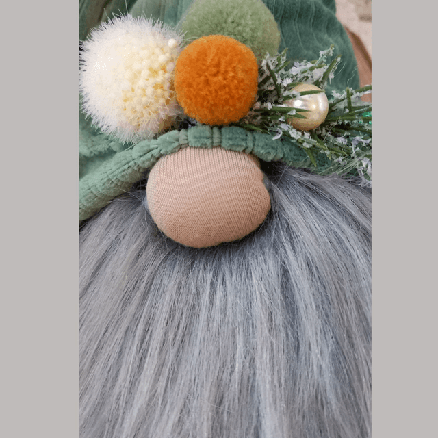 Tomte lutin vert de Noël (29 à 18 cm)