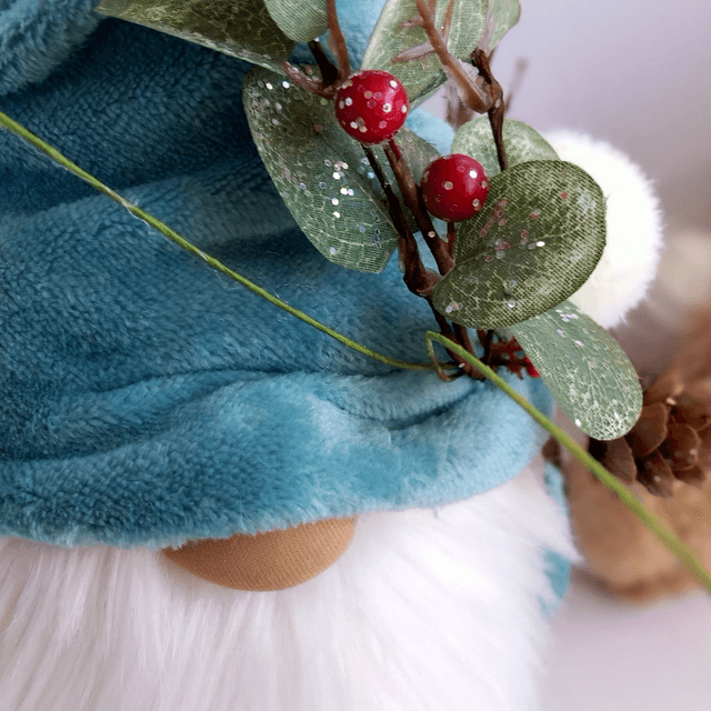Tomte lutin de Noël au bonnet bleu 